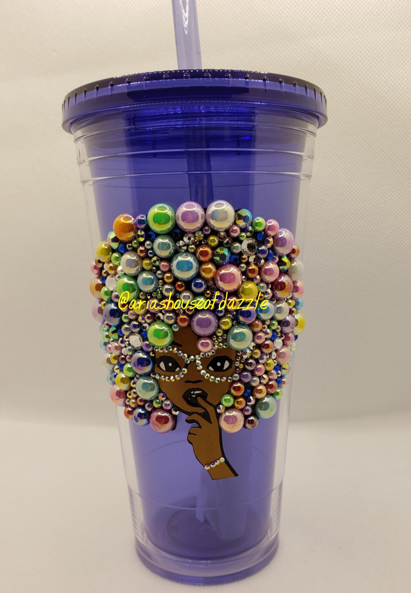 Afro Bling Girl Cups